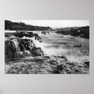 Affiches Ville de l'Orégon, OU pêche saumonée sur