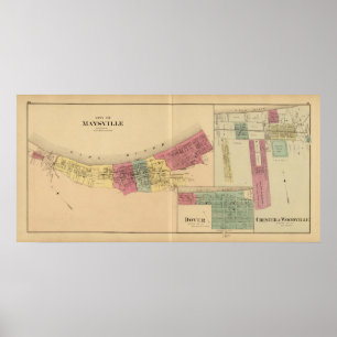 Affiches Ville de Maysville avec Chester et Woodville