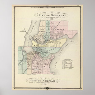 Affiches Ville de Menasha, ville de Neenah