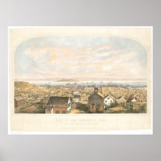 Affiches Ville de San Francisco, CA 1852 (1065A)