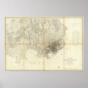 Affiches Ville de San Francisco et de sa proximité, la