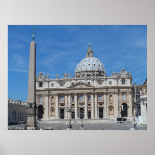 Affiches Ville du Vatican de la basilique de St Peter