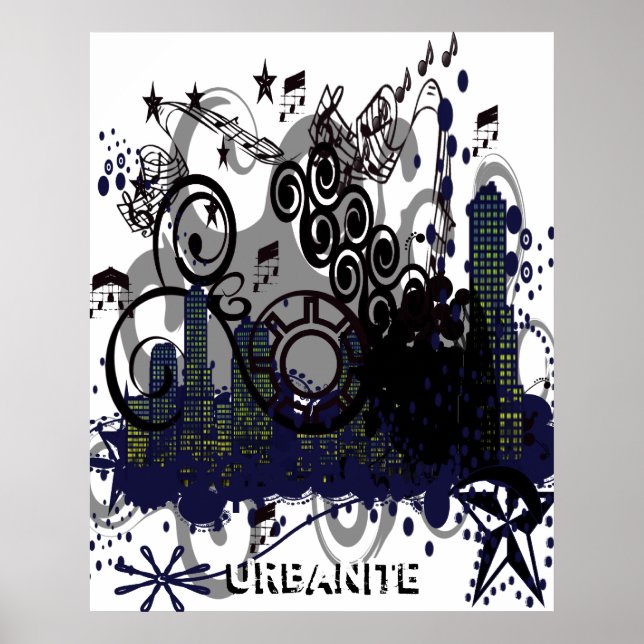 Affiches Ville Grunge (Devant)