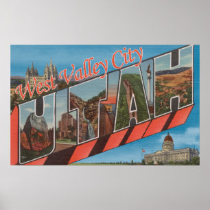 Affiches Ville occidentale de vallée, Utah - grandes scènes