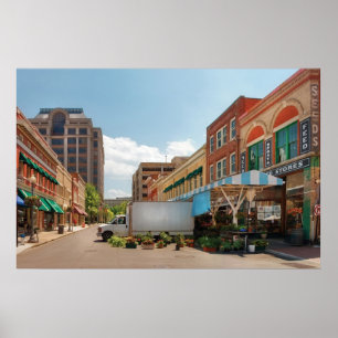 Affiches Ville - Roanoke, Virginie - Le marché de la ville