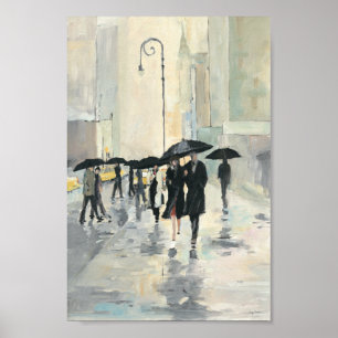 Affiches Ville sous la pluie