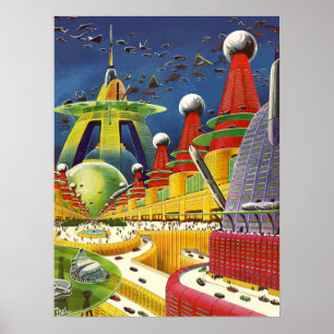 Affiches ville sur le venus