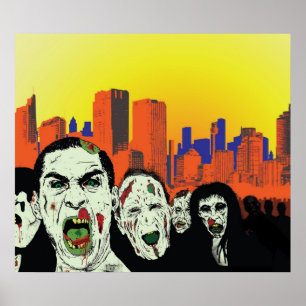 Affiches ville zombie