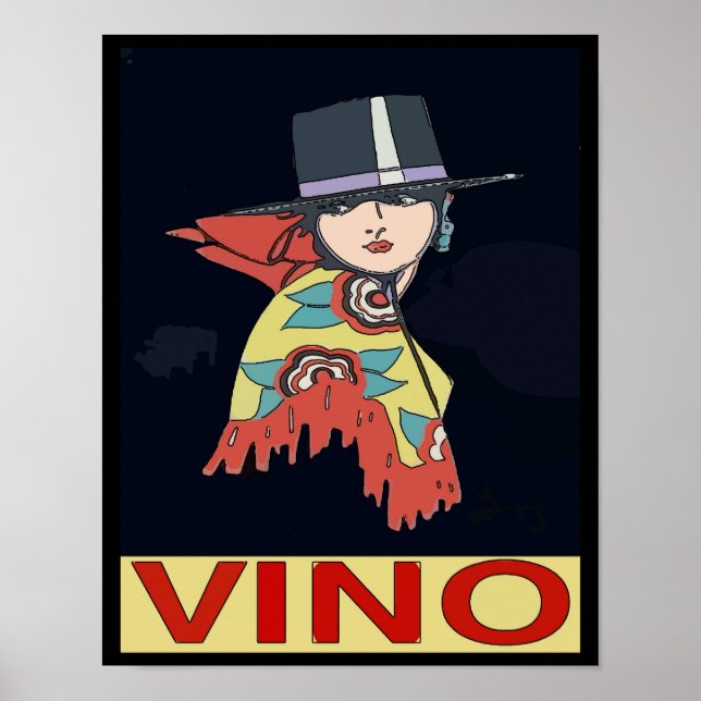Affiches Vin espagnol, Vino (Devant)