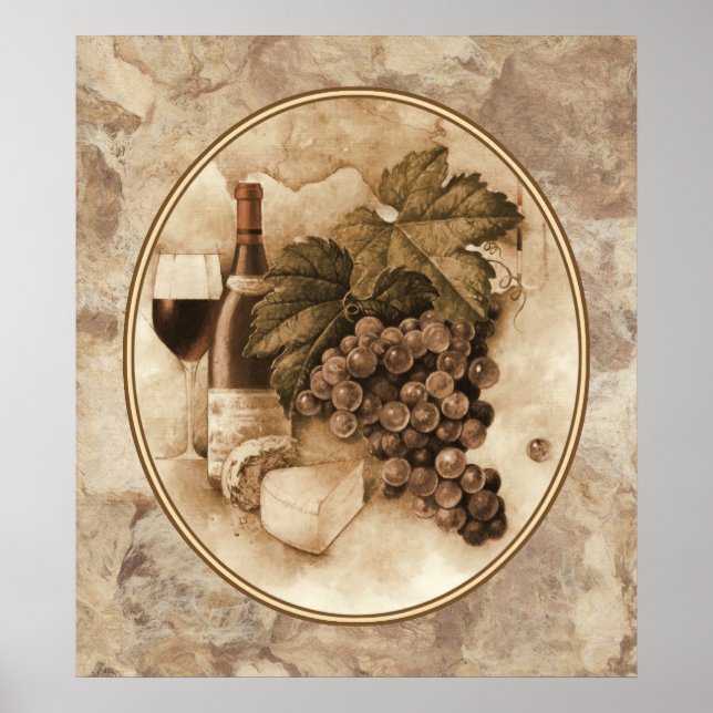 Affiches Vin et fromage (Devant)
