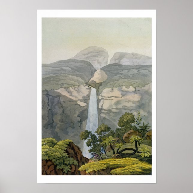 Affiches Vinagre Waterfall, near the Puraci Volcano, (Devant)