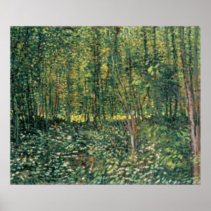 Affiches Vincent van Gogh Arbres et sous-bois, 1887