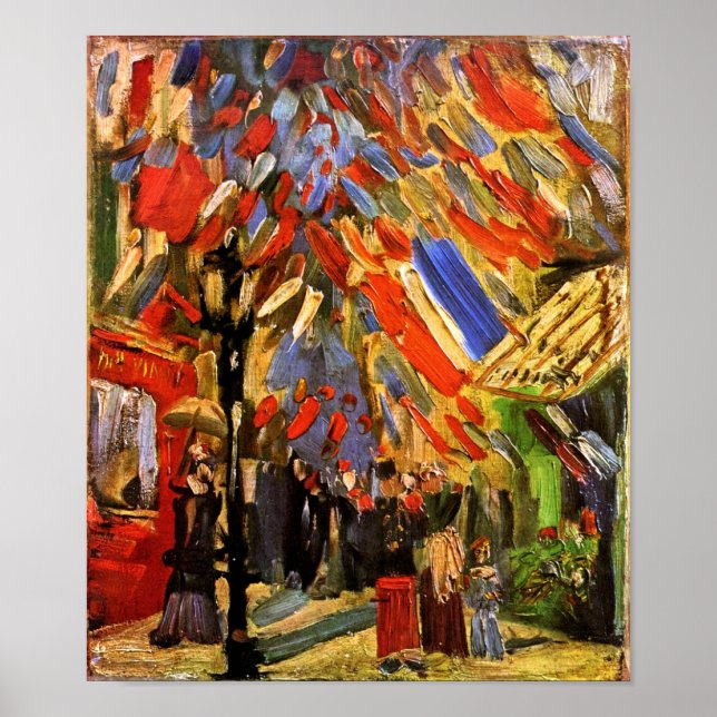 Affiches Vincent Van Gogh - Célébration du 14 Juillet (Devant)
