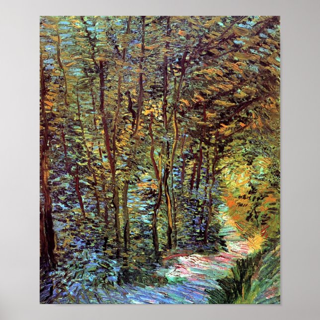Affiches Vincent Van Gogh - Chemin Dans Les Bois Beaux-Arts (Devant)
