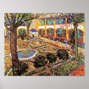Affiches Vincent Van Gogh - Jardin De L'Hôpital À Arles