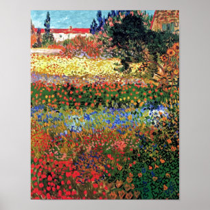 Affiches Vincent Van Gogh - Jardin en fleurs Beaux-Arts