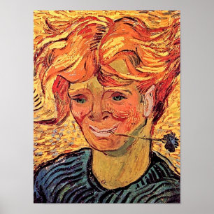 Affiches Vincent Van Gogh - Jeune Homme au Bleuet