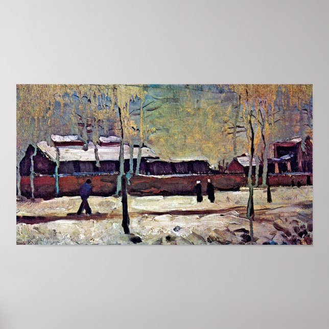 Affiches Vincent Van Gogh - La Vieille Gare d'Eindhoven (Devant)
