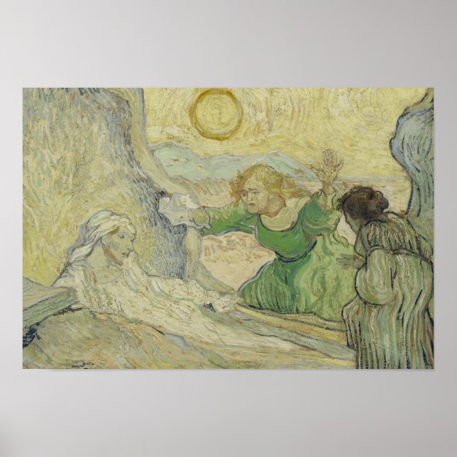 Affiches Vincent van Gogh - L'ascension de Lazare (Devant)