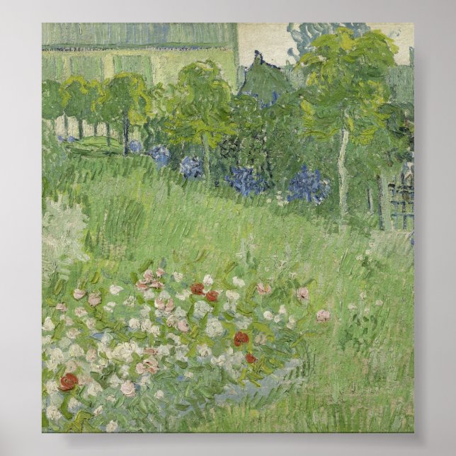 Affiches Vincent van Gogh - Le jardin de Daubigny (Devant)