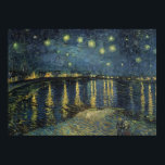 Affiches Vincent van Gogh | Nuit étoilée sur le Rhône<br><div class="desc">La Nuit étoilée, 1888 | par Vincent van Gogh | Lieu de l'art : Musée d'Orsay, Paris, France | Artiste néerlandais | Numéro de collection d'images : XIR60960</div>