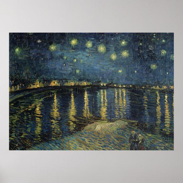 Affiches Vincent van Gogh | Nuit étoilée sur le Rhône (Devant)