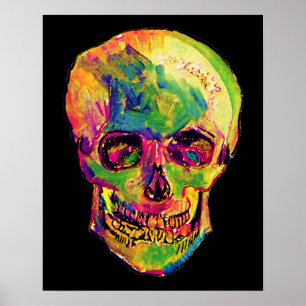 Affiches Vincent Van Gogh - Pop Art Halloween Crâne