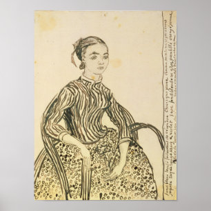 Affiches Vincent van Gogh Portrait d'une jeune fille, 188