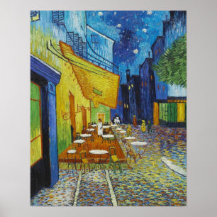 Affiches Vincent van Gogh, terrasse de Cafè la nuit