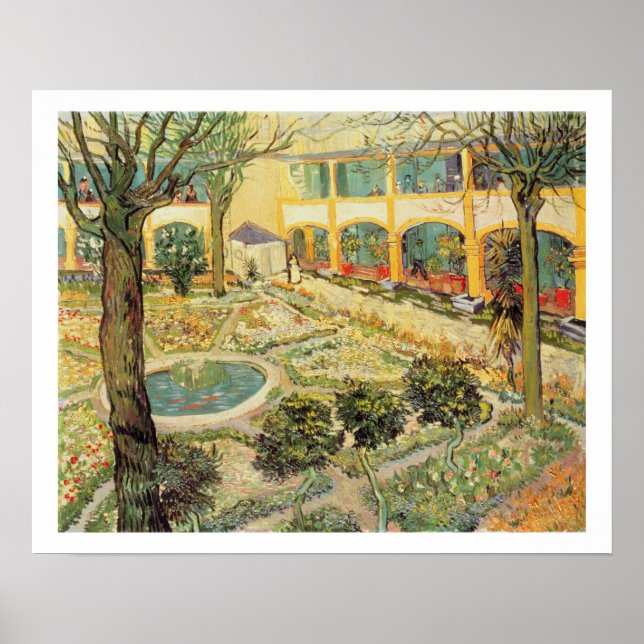 Affiches Vincent van Gogh | the Asylum Garden at Arles (Devant)