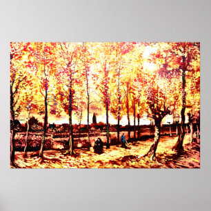 Affiches Vincent Van Gogh - The poplars in Nuenen 2
