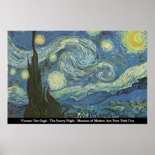 Affiches Vincent Van Gogh - The Starry Night