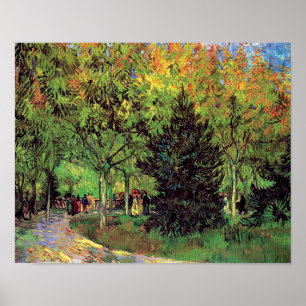 Affiches Vincent Van Gogh - Une allée dans le jardin public