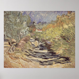 Affiches Vincent van Gogh Une route à Saint-Rémy