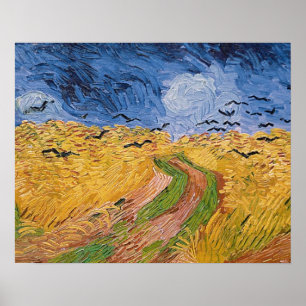 Affiches Vincent van Gogh Wheatfield with Crows, 1890
