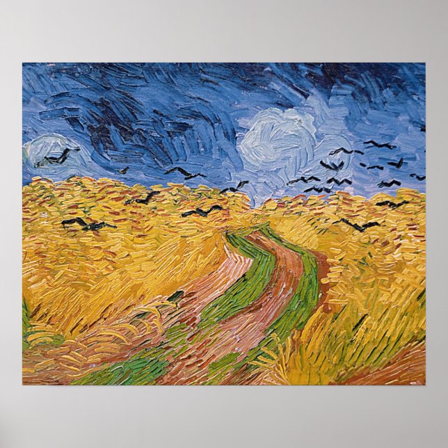 Affiches Vincent van Gogh | Wheatfield with Crows, 1890 (Devant)