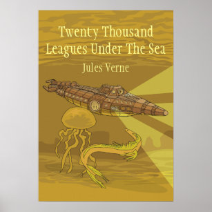 Affiches Vingt Mille Lilles Sous La Mer - Jules Verne