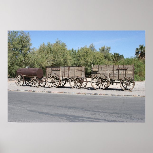 Affiches Vingt Mules ont tiré ces Wagons pendant 165 Miles  (Devant)