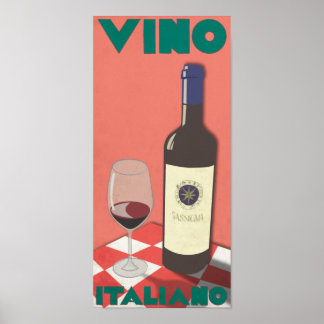Affiches Vino Italie