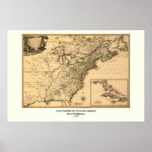 Affiches Vintage 1777 American Disparitions by Phelippeaux