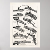 Vintage 1800s Shotgun d'antiquité fusils de tir vi