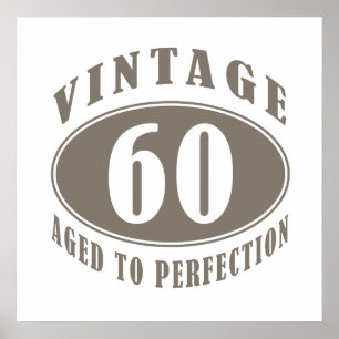 Affiches Vintage 60th Birthday Gifts