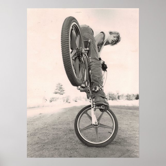 Affiches Vintage ancienne école BMX (Devant)