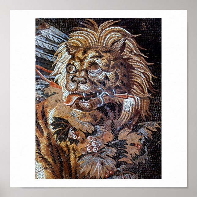 Affiches Vintage Ancient Mosaics  (Pompei) (Devant)