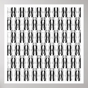 Affiches Vintage Art Deco Pattern Design, 1920's