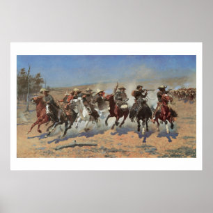 Affiches Vintage Cowboys, une touche pour le bois par Remin