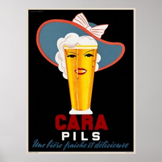 Affiches Vintage French Beer Advertisement (Devant)
