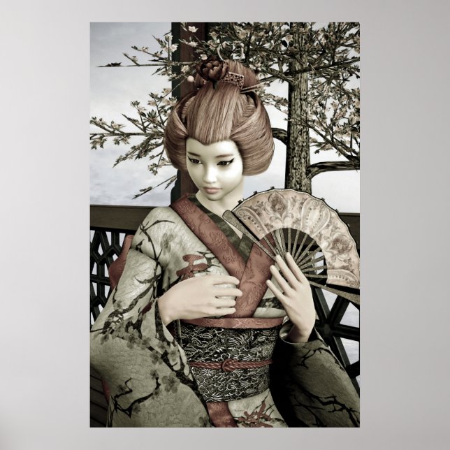 Affiches Vintage Geisha (Devant)
