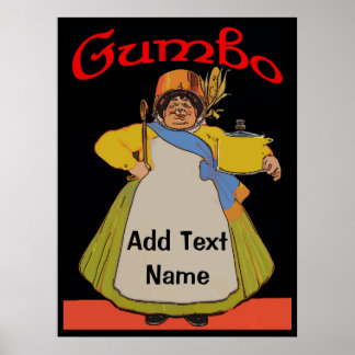 Affiches Vintage Gumbo Cook