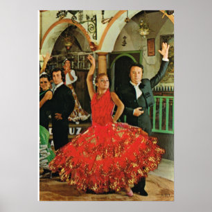 Affiches Vintage image, Spain, Flamenco dancers